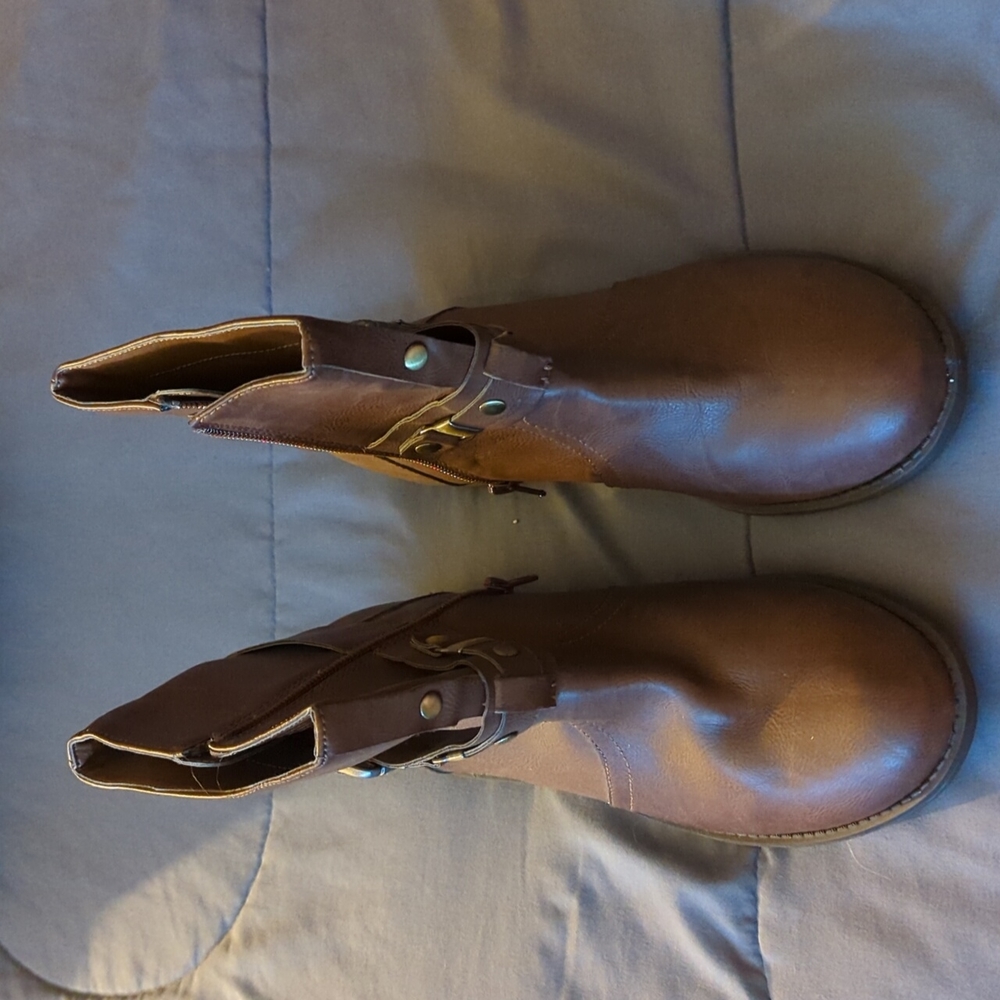 Ankle Leather Boots